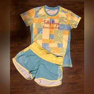 Ink n Burn Running Set - XS shirt, Size 2 shorts